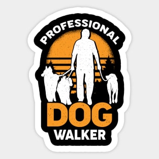 Professional Dog Walker Pet Sitter Gift Sticker